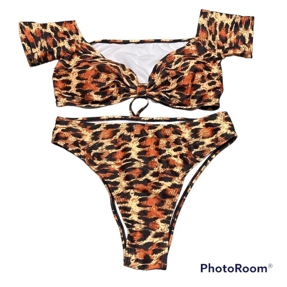 Pretty Garden Other - Pretty Garden Leopard Print Swimsuit, Versatile Bikini Woman’s Size M